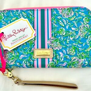 Lily Pulitzer Travel Wallet Passport Organizer NWT